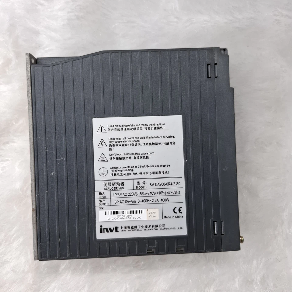 INVT SV-DA200-0R4-2-S0 AC SERVO DRIVE 400W 220V 3-PHASE SVDA2000R42S0 FAST SHIP